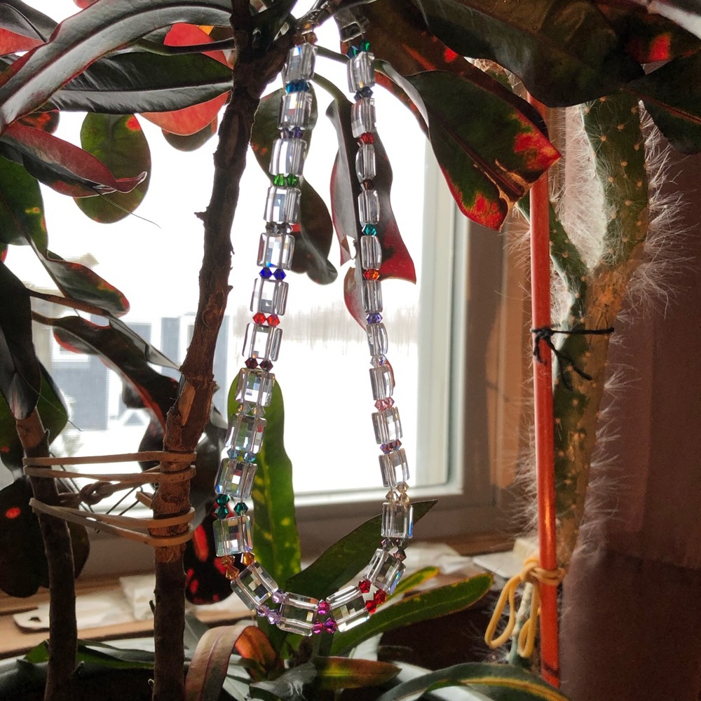 Spectacular 1 of a Kind Swarovski Crystal Necklace - Picture 2 of 8